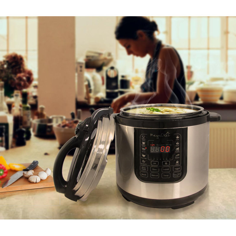 Mega Chef 8 Qt. Digital Pressure Cooker Reviews Wayfair